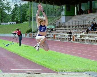 Auch die zweitbeste Weitspringerin kam mit Anke Wegener vom LAV Bayer Uerdingen (5,78m)