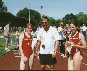 Trainer Winfried Hopp sieht man die Zufriedenheit sogar an!