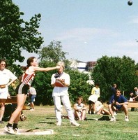 Natascha Rother beim Kugelstoen